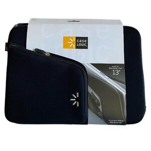NEW Case Logic MacBook Pro 13" MacBook Air Carrying Case Zippered Sleeve Black